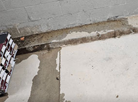 Wet and leaking basement